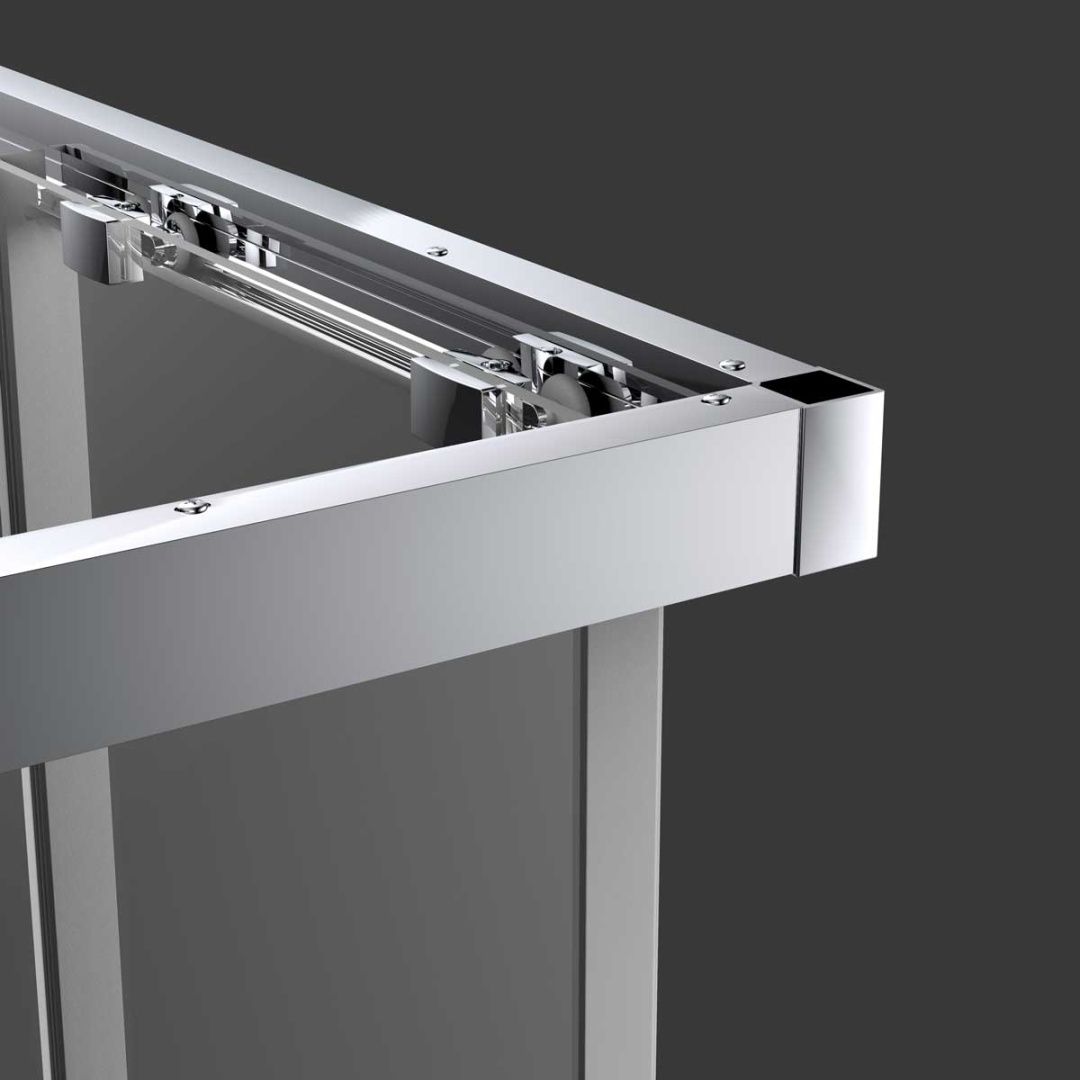 Приобрести vincea душевое ограждение soft 90х90 см, прозрачное, оружейная сталь vss-3so900clgm