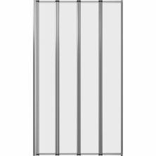 Grossman Шторка для ванны 80х140 см, хром/прозрачное GR-107