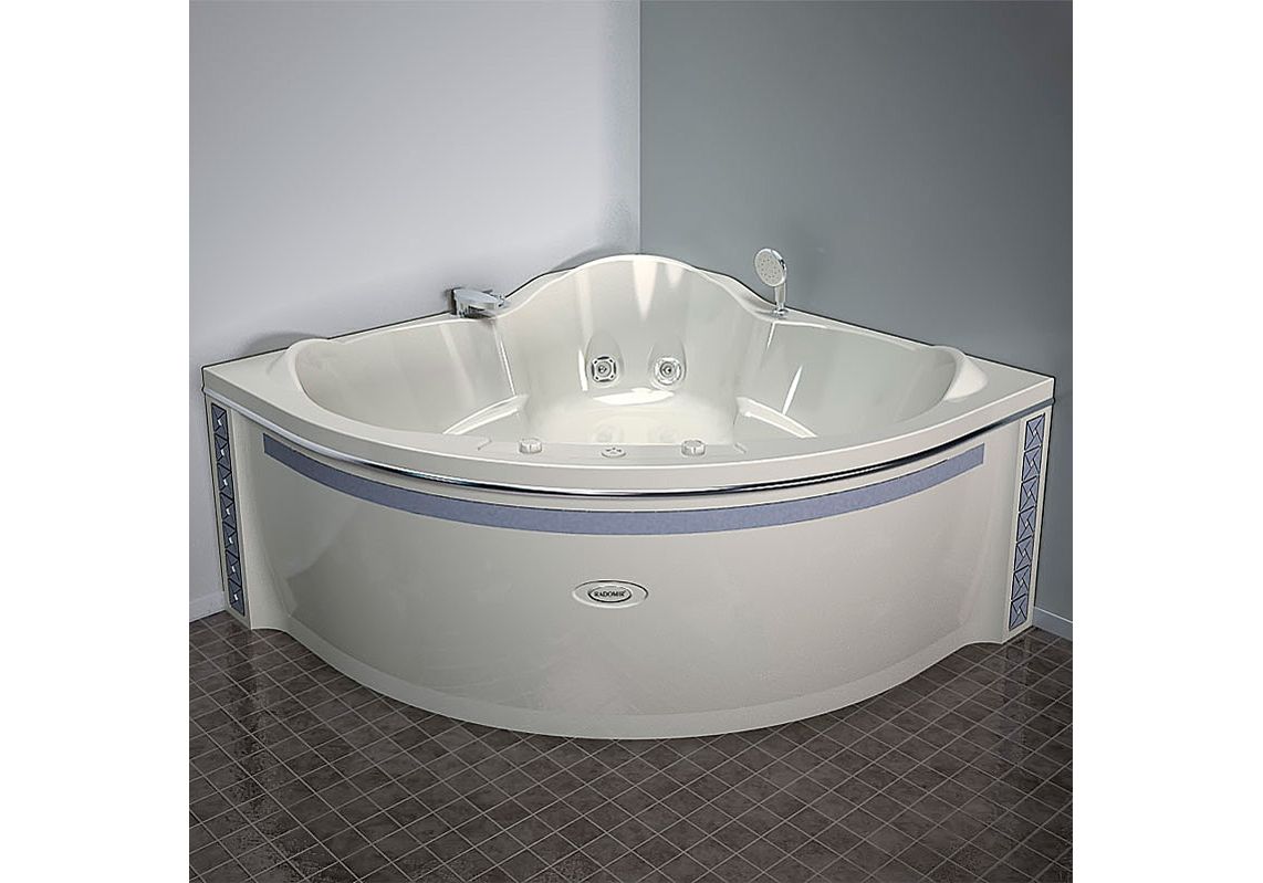 Приобрести радомир акриловая ванна сорренто 148x148 см (комплект каркас, сифон)