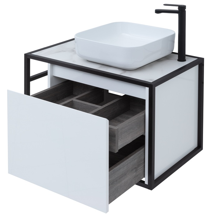 Приобрести aquanet тумба со столешницей nova lite loft 75 см,r белая