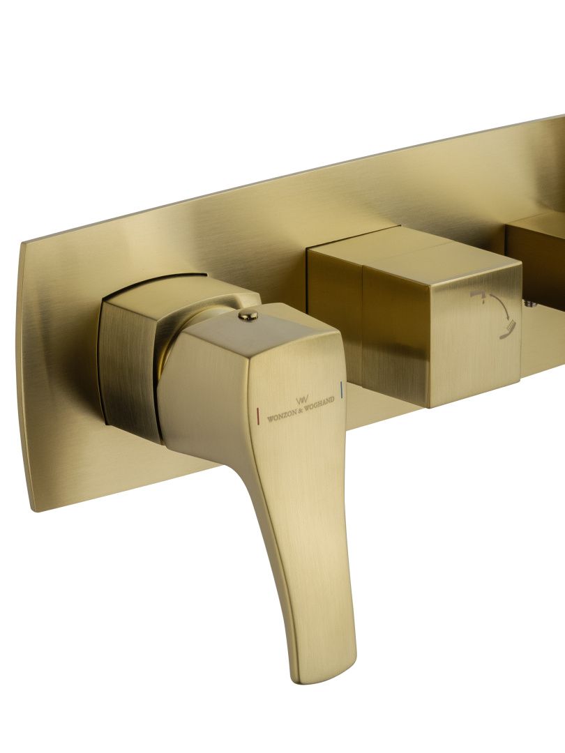 Приобрести смеситель для ванны встраиваемый wonzon & woghand flex, брашированное золото (ww-88889072-bg)
