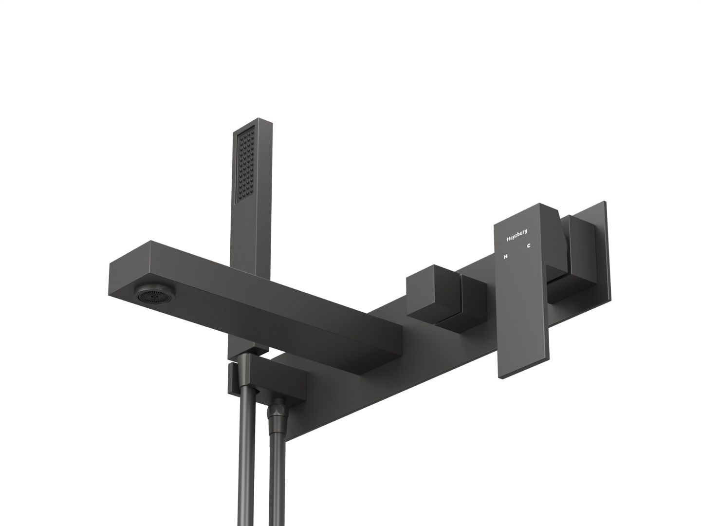 Приобрести hayzburg встраиваемый смеситель для ванны и душа, графит hb-1004gg