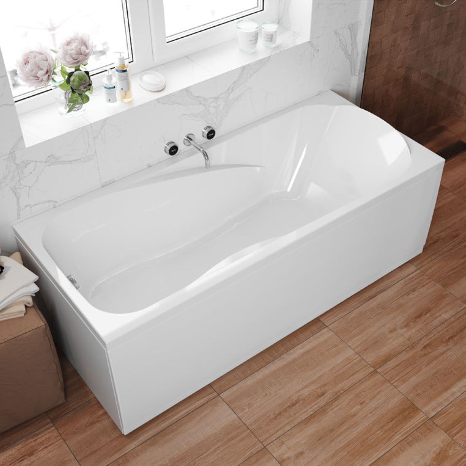 Приобрести mirsant ванна акриловая азов 170*75 см, белая, ут000047659