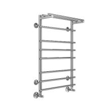 Terminus Полотенцесушитель Ватра П8 50х80 см, с полкой, водяной, хром