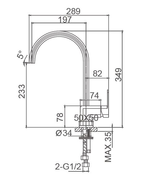 Приобрести смеситель для кухни wonzon & woghand arnie, черный матовый (ww-692101-mb)