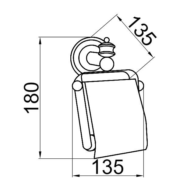 Приобрести boheme держатель туалетной бумаги vogue, хром 10181