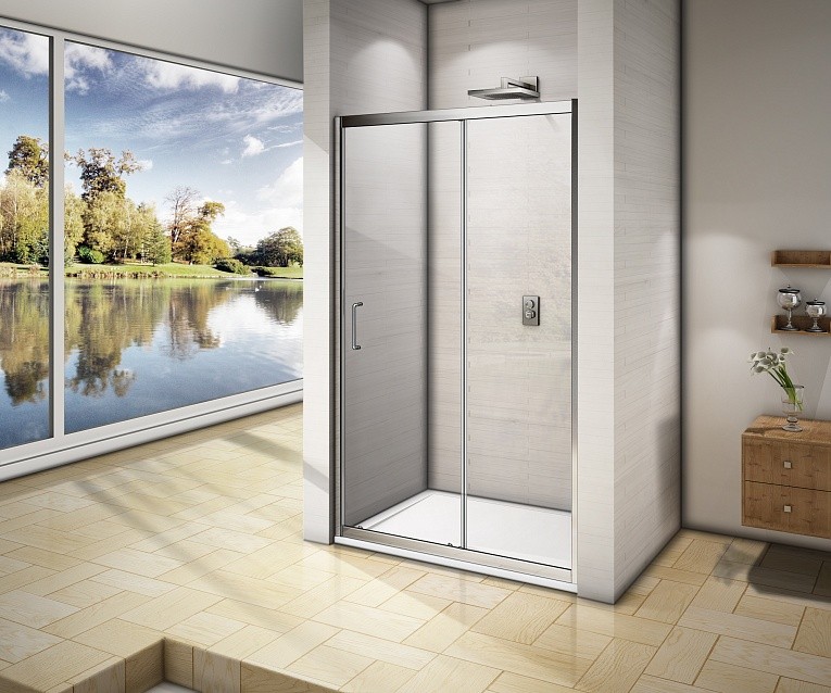 Приобрести bas душевая дверь neo 1200х1850 мм l\r wtw-120-c-ch