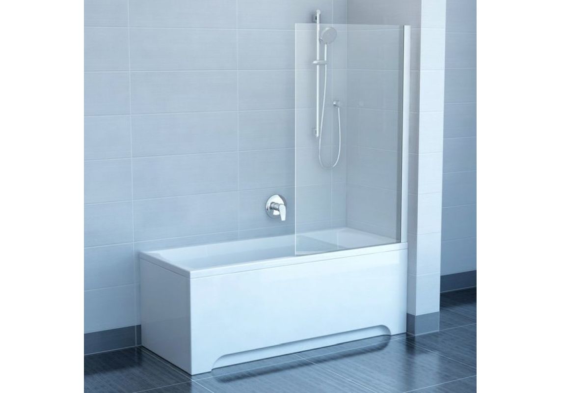 Приобрести ravak шторка для ванны pivot pvs1 80 см 79840c00z1 алюминий/прозрачное