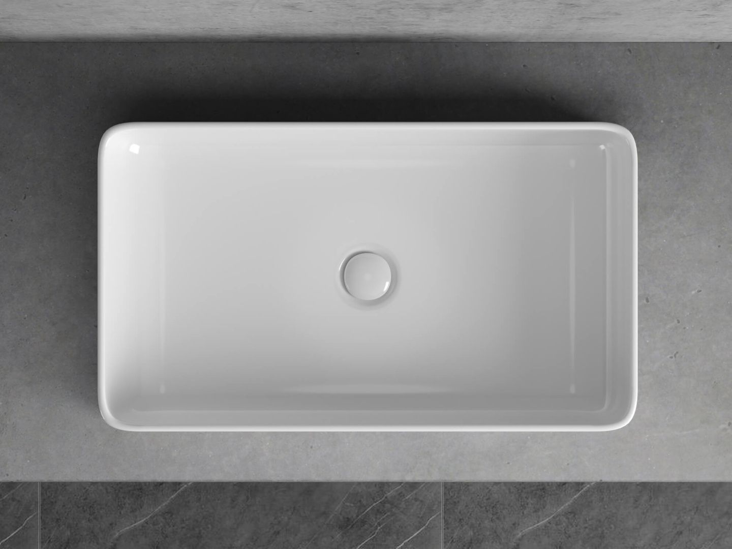 Приобрести hayzburg накладная раковина чаша 61х35 см, белая hb-0038