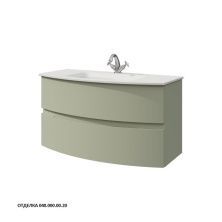 Caprigo Тумба с раковиной INTEGRA 100 см, зеленая, эмаль