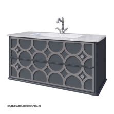 Caprigo Тумба с раковиной CAPRICE 100 см, черная, эмаль