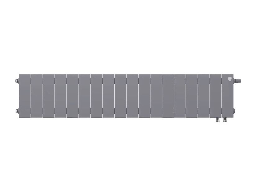 Приобрести royal thermo радиатор биметаллический pianoforte 200 /silver satin ( серебристый ) vdr - 18 секц.