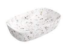 Hayzburg Накладная раковина чаша 60х38 см, мрамор, HB-0029-2