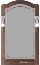 Opadiris Зеркало Лоренцо 60х101 см, светлый орех
