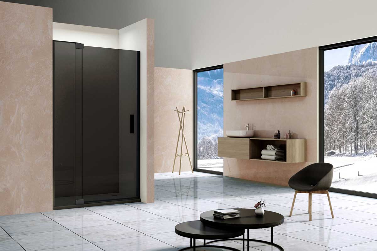 Приобрести vincea душевая дверь extra 80 см, тонированное, черное vdp-1e8090cgb