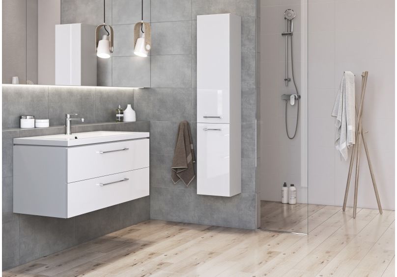 Приобрести пенал подвесной cersanit lara 30 см, универсальный, белый