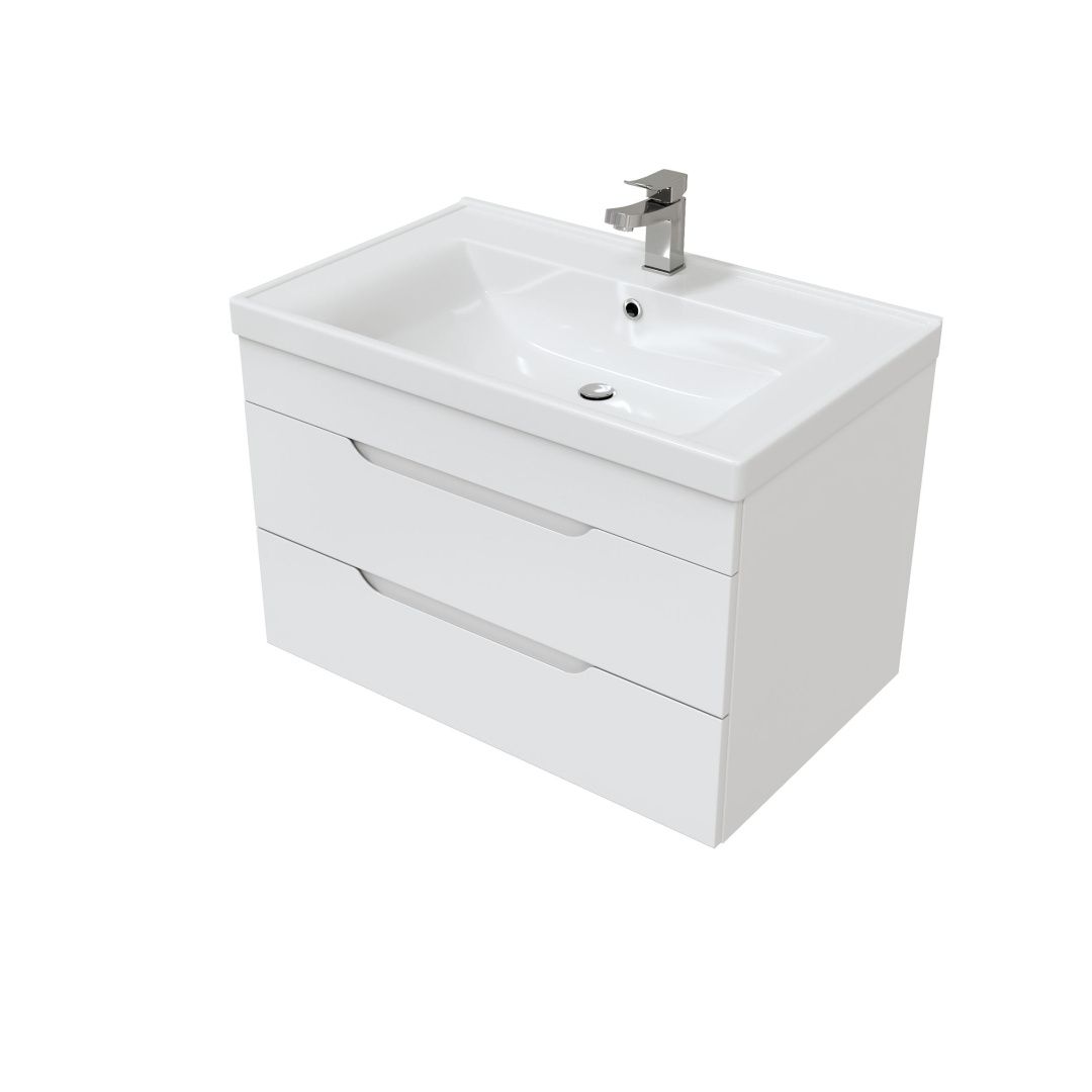 Приобрести mirsant тумба подвесная soho quadro 80 см с раковиной миранда -80 ут000089880