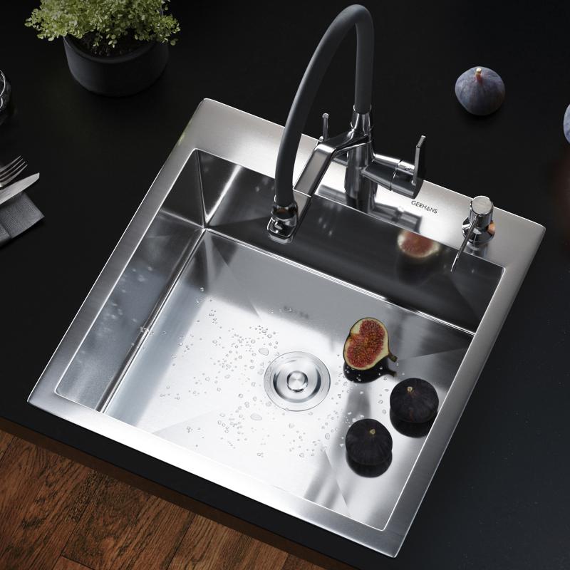 Приобрести gerhans кухонная мойка 50х50 см, сатин