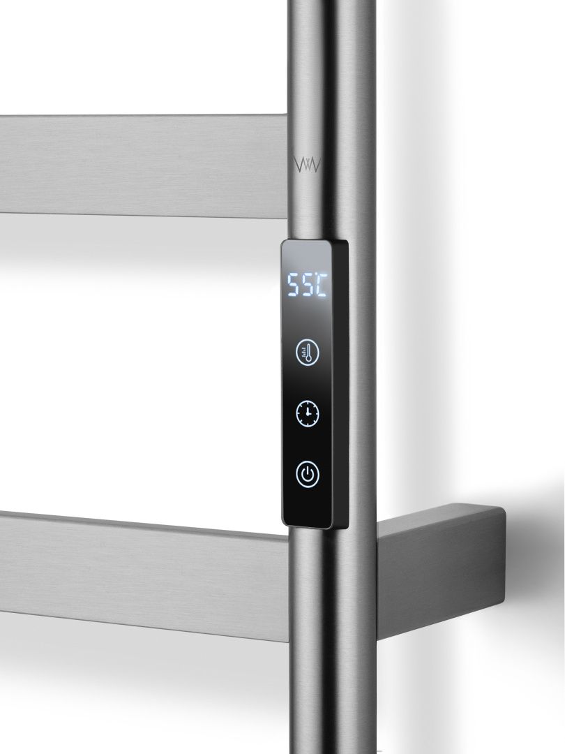 Приобрести полотенцесушитель электрический wonzon & woghand düsseldorf, брашированный никель (ww-a204-br)