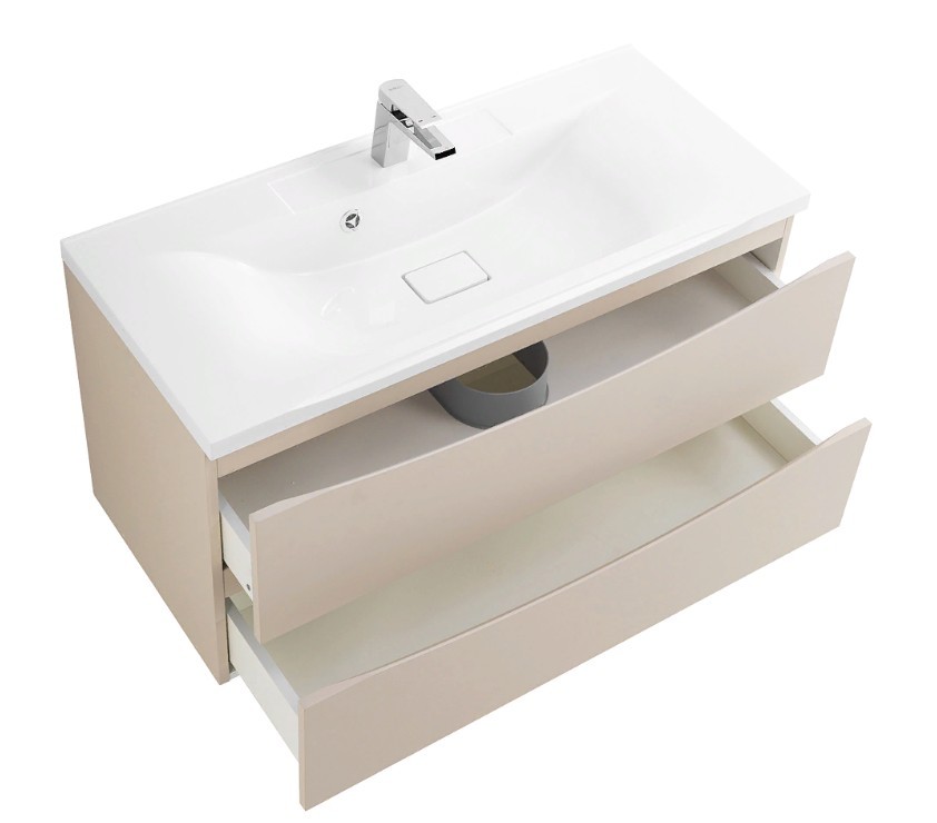 Приобрести тумба подвесная с раковиной belbagno marino-1000-2c-so-co-p 100 см, crema opaco