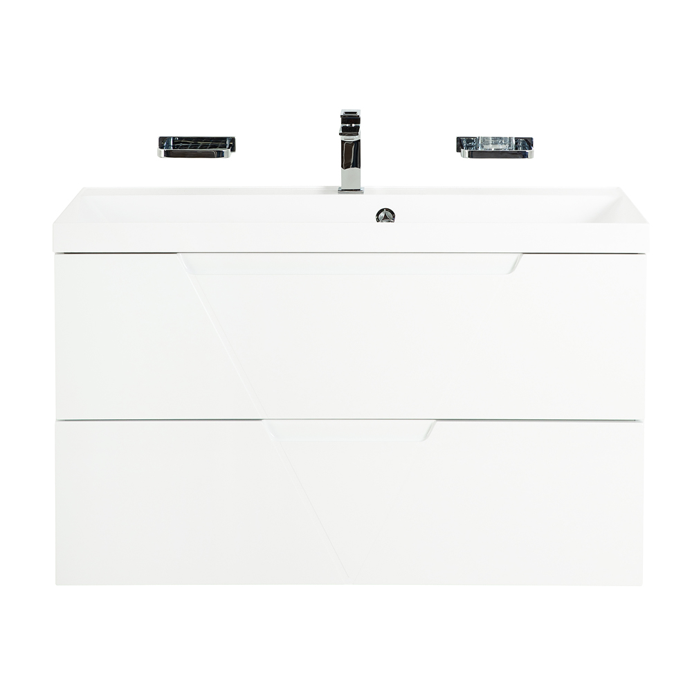 Приобрести belbagno тумба с раковиной vittoria 100 см, подвесная bianco opaco, белая раковина