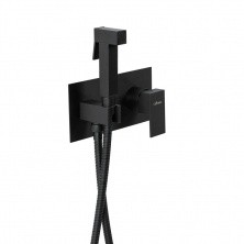 CEZARES Смеситель с гигиеническим душем UNIKA, черный матовый UNIKA-DIF-NOP