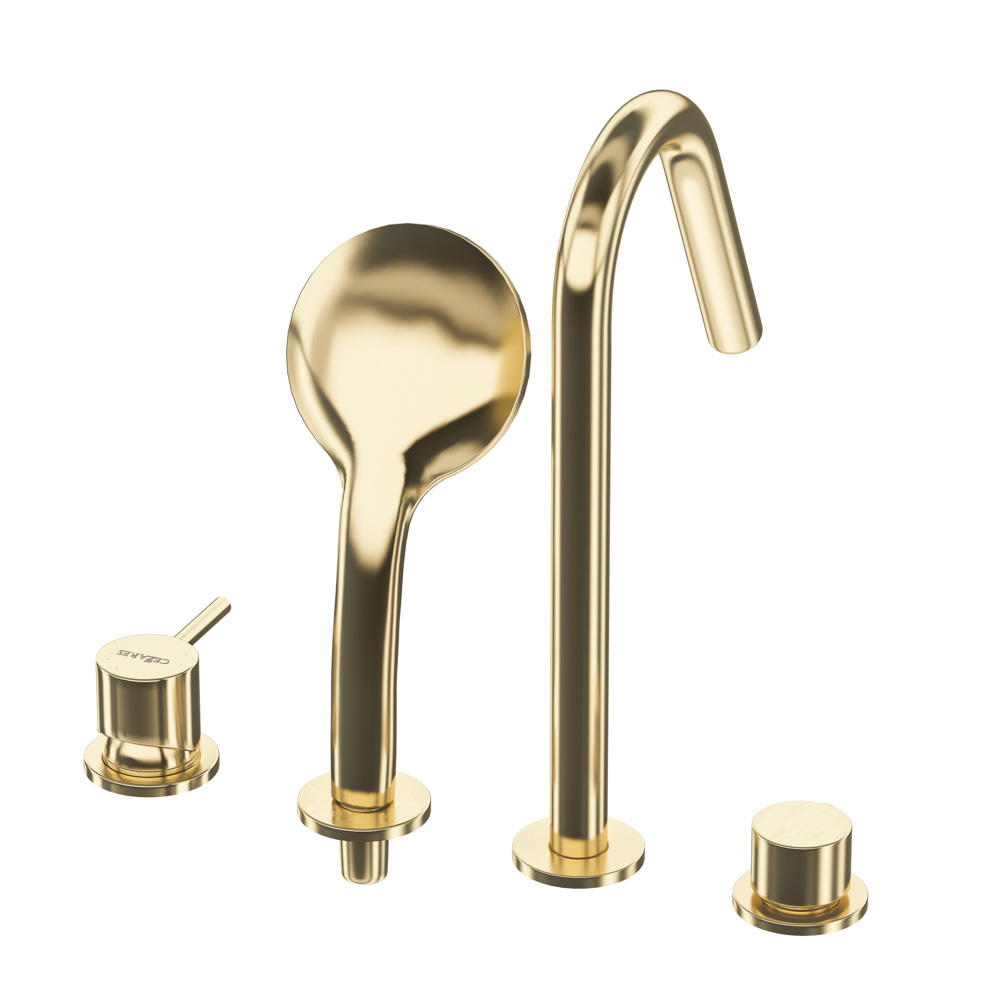 Приобрести cezares смеситель на борт ванны leaf-bvdm4-l-sr