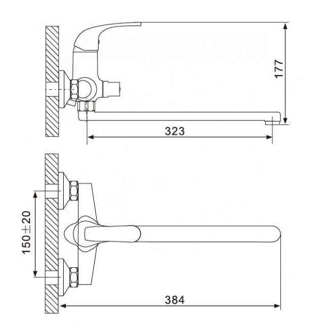 Приобрести gappo смеситель для ванны и душа g2235, хром 88394