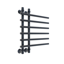 Veconi Полотенцесушитель водяной Tufo 50х60 см, графит T601050GR