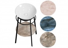Стойка с раковиной Kerama Marazzi , CONO 44 см, цвет: черный матовый,