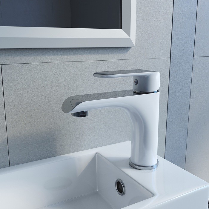 Приобрести iddis смеситель calipso с гигиеническим душем, белый\хром calsb00i08