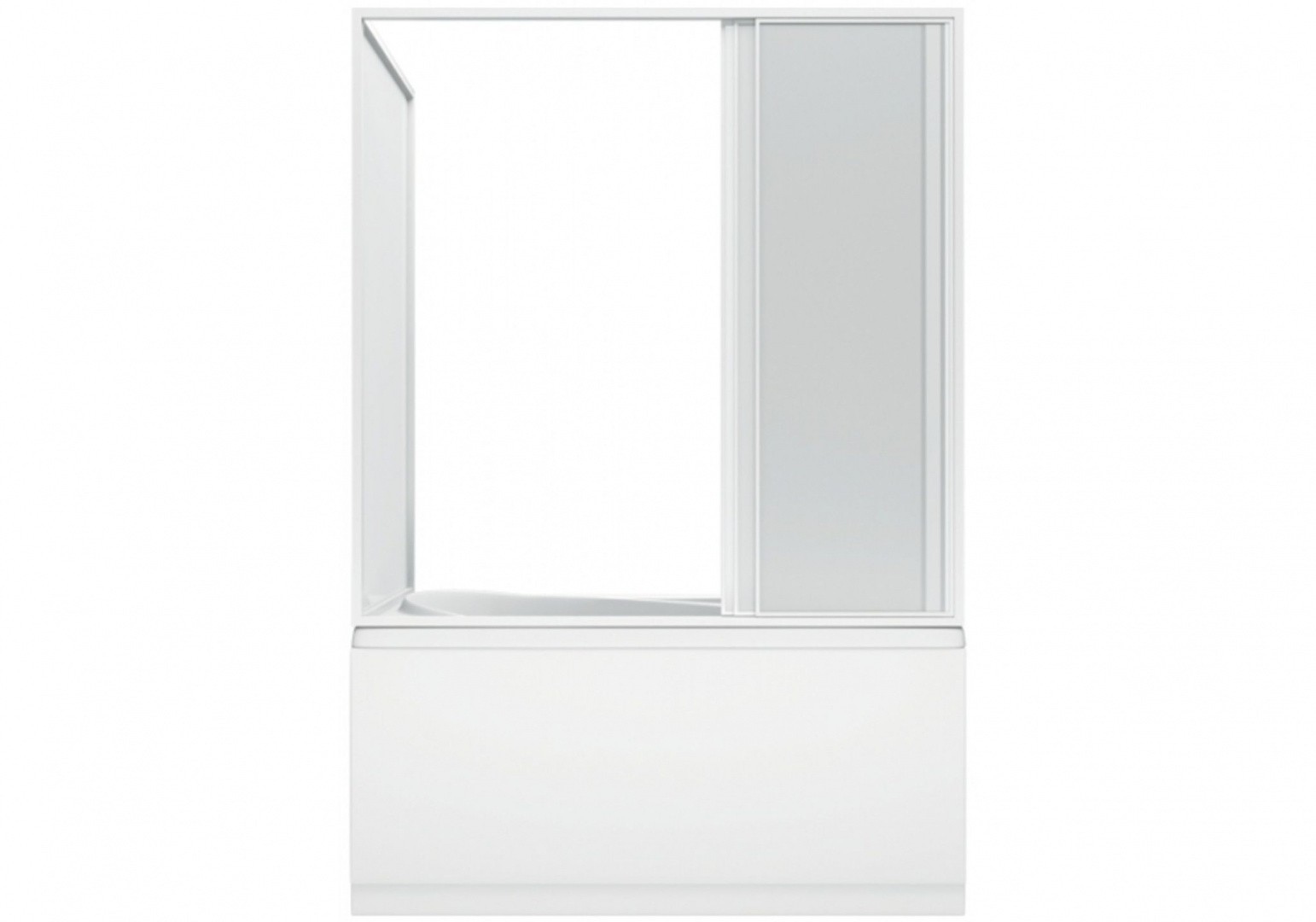 Приобрести шторка для ванны bas тесса 1400х1450