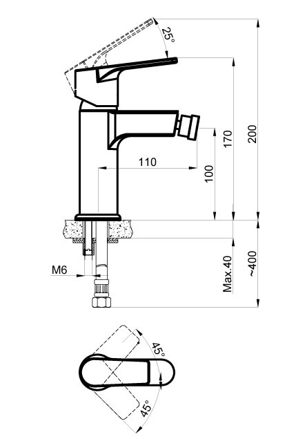 Приобрести смеситель для биде azario treya, хром az-15686601