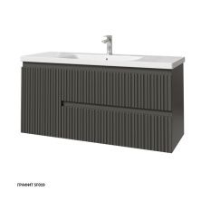 Caprigo Тумба с раковиной FORTE-Smalty TYPE 120 см, левая, графит