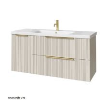 Caprigo Тумба с раковиной RAIN 120 см, левая, кремовая