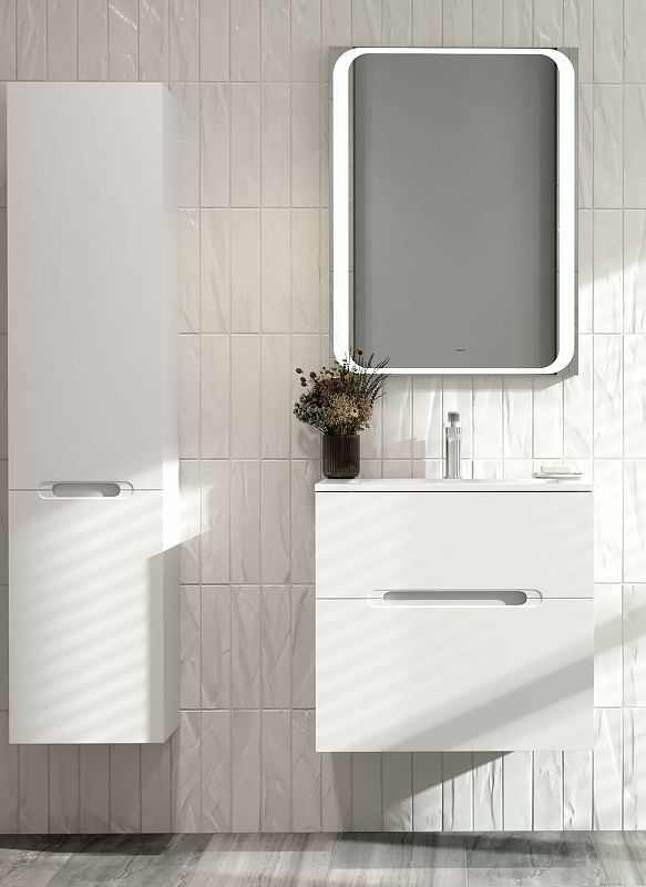 Приобрести jorno зеркало modul 65 см, с подсветкой, белое