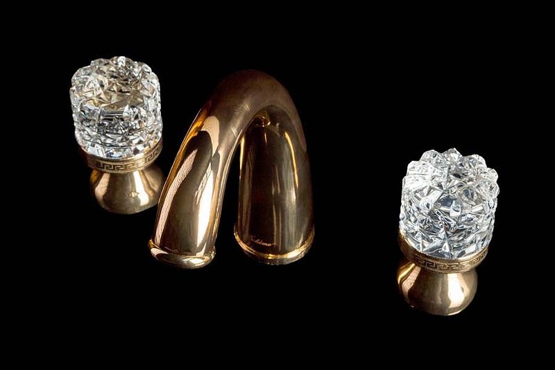 Приобрести boheme смеситель для раковины crystal, золото\кристаллы 297-crst