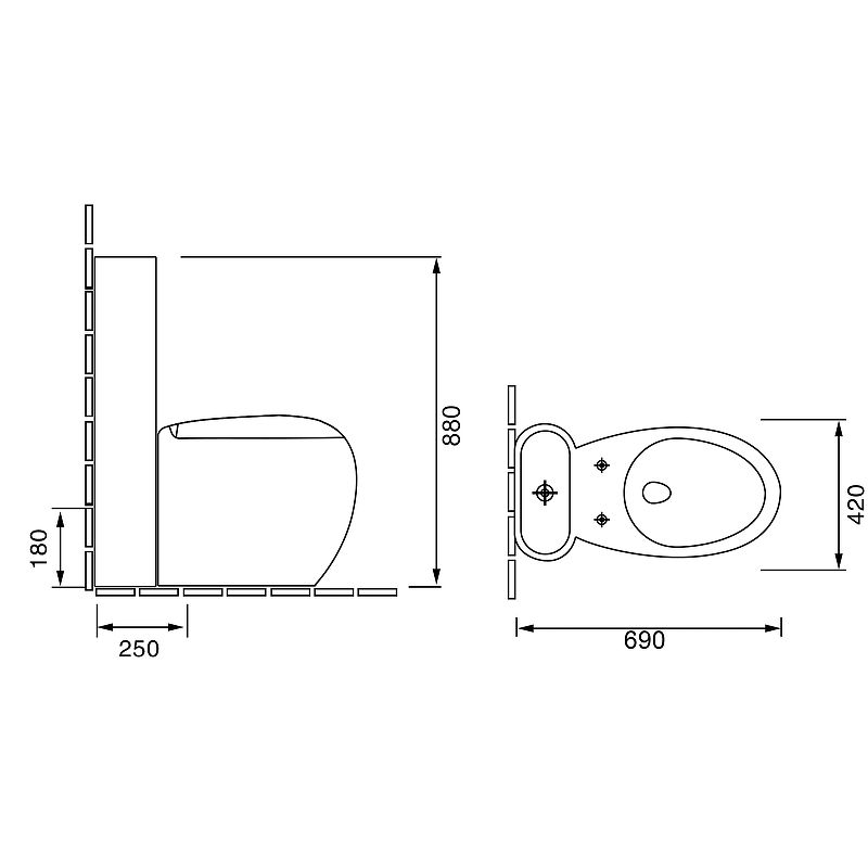 Приобрести grossman унитаз моноблок solis с крышкой дюропласт, микролифт, белый gr-4424