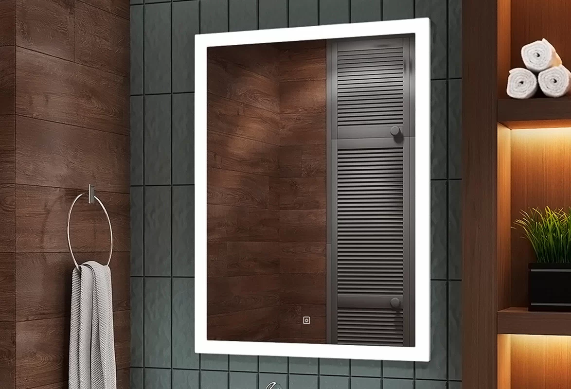 Приобрести continent зеркало с подсветкой sevilla 60х80 см, белое