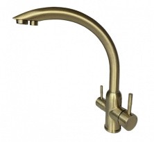 Смеситель для кухни ViEiR Kitchen 350 мм, с подключением к фильтру, бронза V15024(D)
