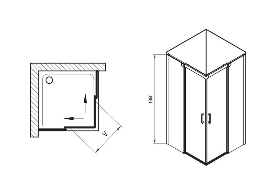 Приобрести ограждение душевое ravak matrix msrv4 100 см 1wvaau00z1 сатин/прозрачное