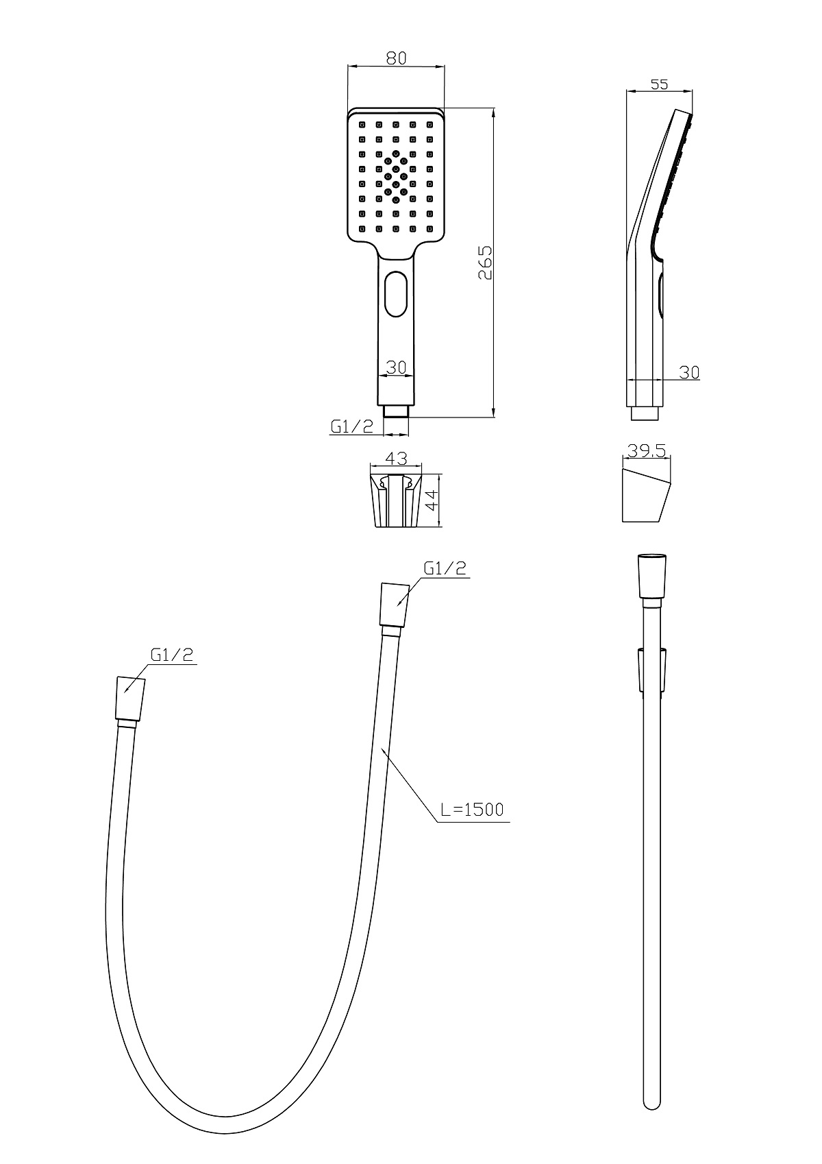 Приобрести belbagno душевой гарнитур luce, хром luce luc-dfs-crm