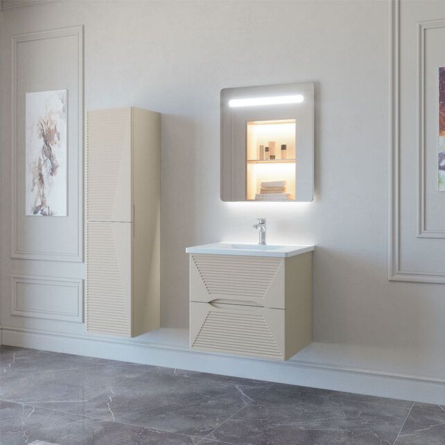 Приобрести caprigo тумба с раковиной modo terza 60 см, кремовая