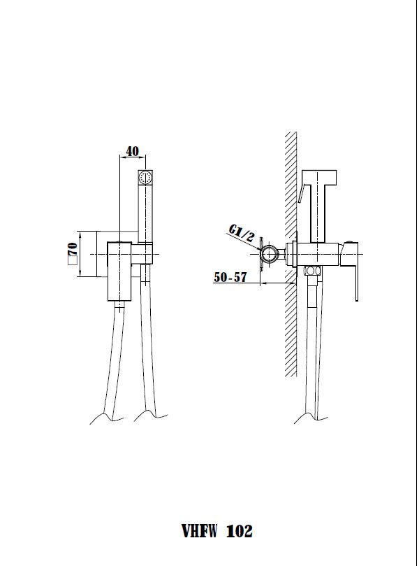 Приобрести vincea смеситель с гигиеническим душем , хром vhfw-102ch
