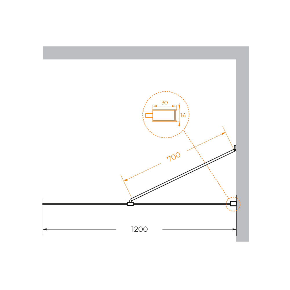 Приобрести cezares душевая перегородка liberta 120 см, серый\хром liberta-l-1-tb-120-gr-cr