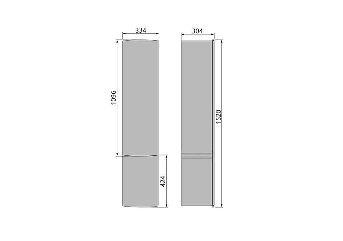 Приобрести пенал подвесной velvex iva 110 см ppiva.110-21, светлый лён