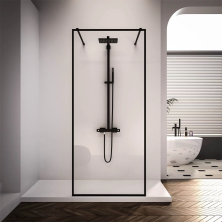 Veconi Душевая перегородка Korato 100х200 см, черная, прозрачное KR90B-100-01-C4