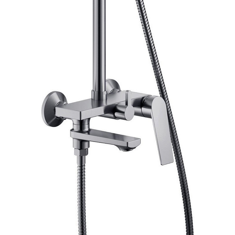 Приобрести haiba душевая система, прямоугольная d-250мм, пепельный hb24533-3