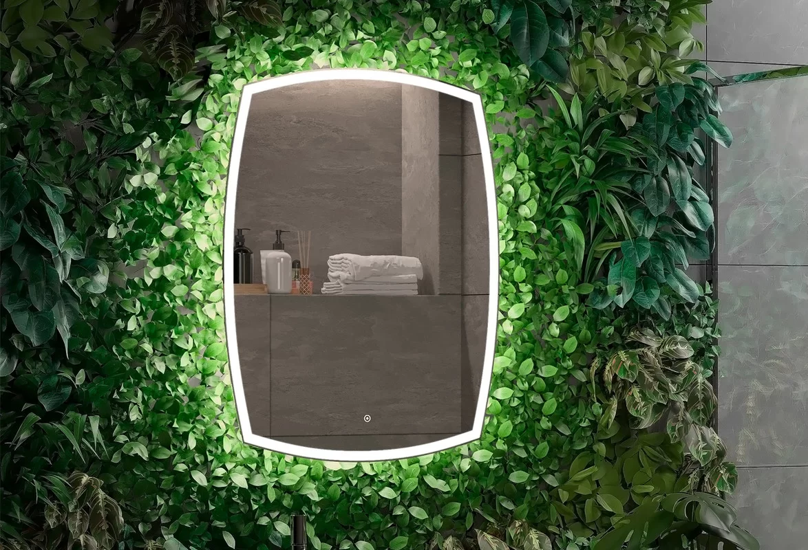 Приобрести continent зеркало с подсветкой dream 70х90 см, белое