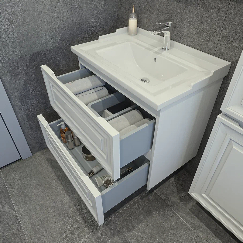 Приобрести caprigo тумба с раковиной подвесная ponza 70 см, белая 13520-в231